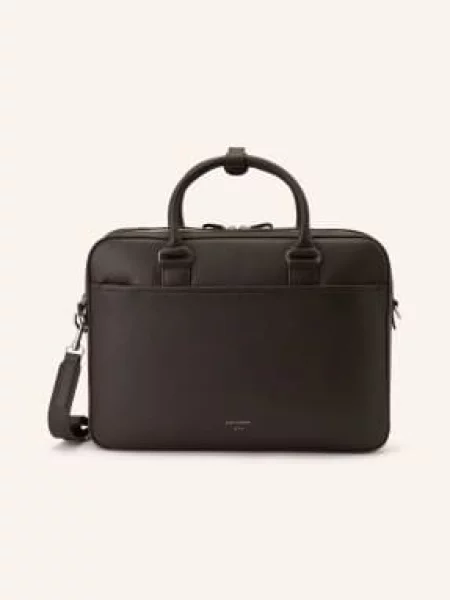 Tiger Of Sweden Taška Na Notebook Burin tmavě hnědá