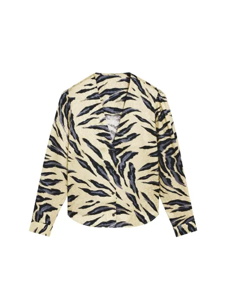 Scalpers Bluză bej / gri negru