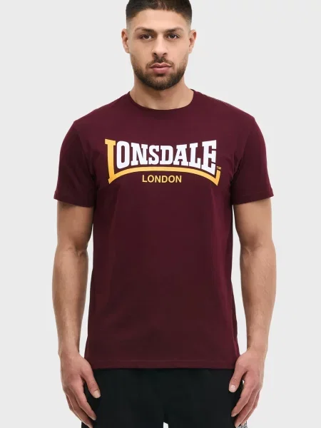 Футболка Lonsdale бордовая