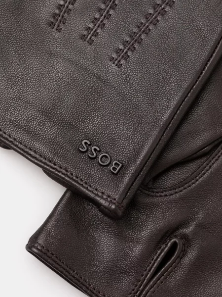 Кожаные перчатки Boss