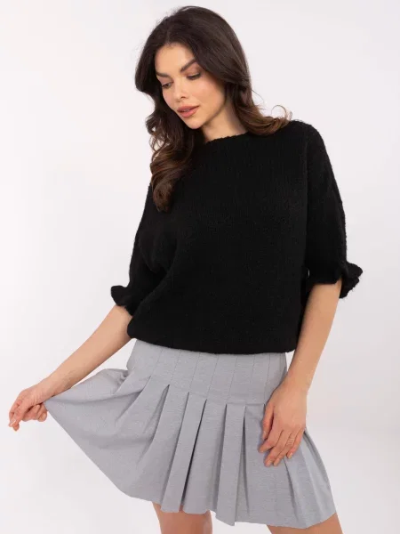 Pulover Italy Moda negru