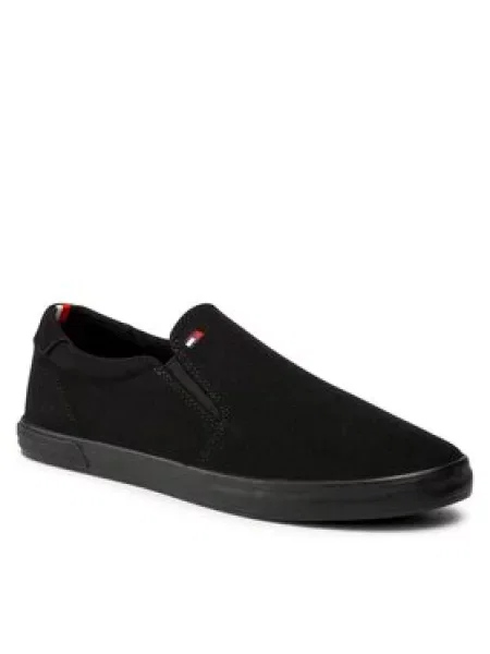 Tommy Hilfiger Tenisky Iconic Slip On černá
