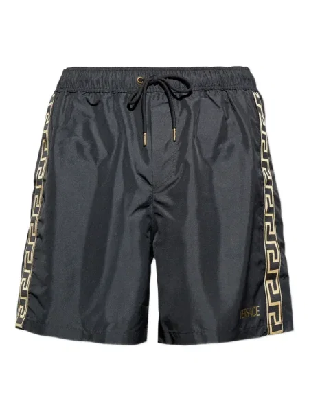 Slip de baie Versace cu imagine negru