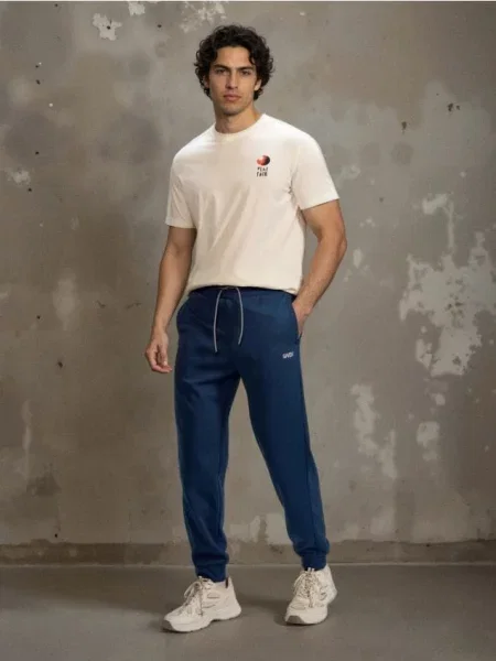 Спортивні штани джогери steel blue сині