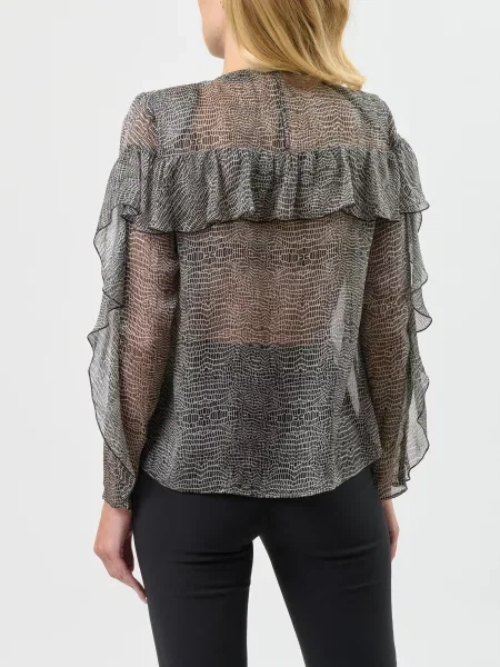 Блуза Elisabetta Franchi чорна