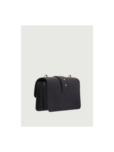 Mała mały torebka skórzana Pinko elegancka czarna