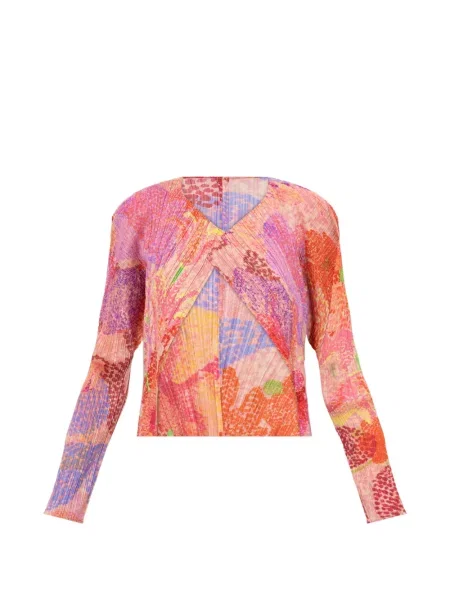 Geacă Pleats Please Issey Miyake roz