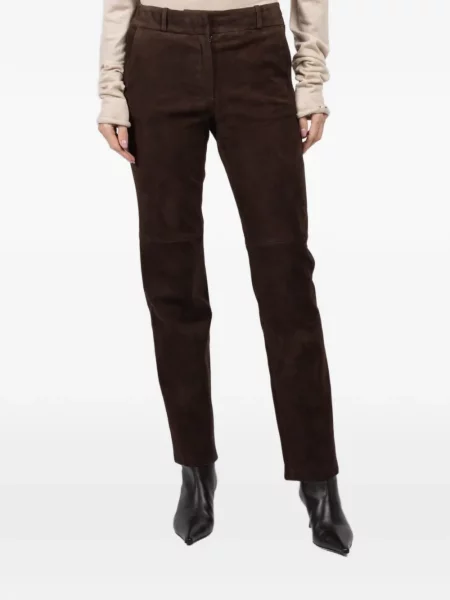 Spodnie Arma zamszowe brązowe