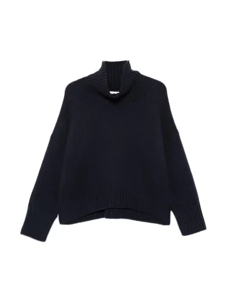 Sweter z golfem Soft Goat niebieski