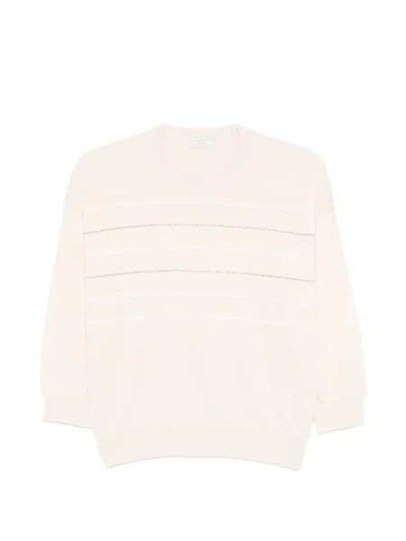 Tricou Peserico cu dungi cu decolteu rotund