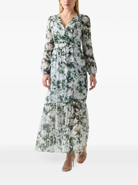Lung rochie Guess cu model floral albastru