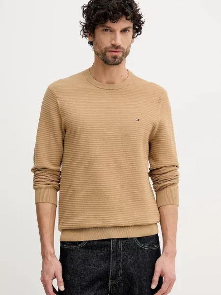 Tommy Hilfiger sweter lekki brązowy
