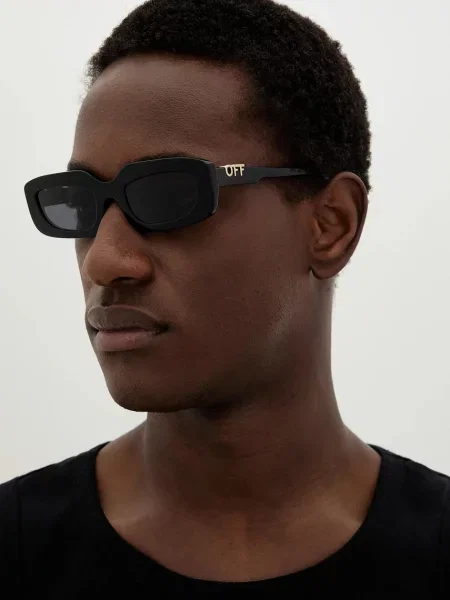 Off-White ochelari de soare negru alb