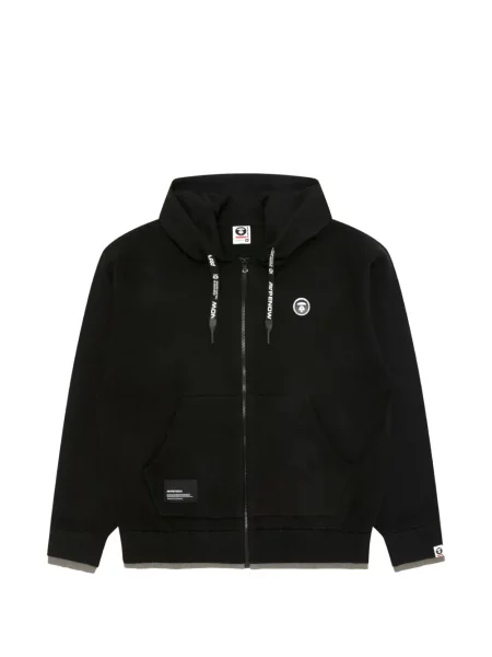 Hanorac cu glugă Aape By A Bathing Ape cu autograf negru