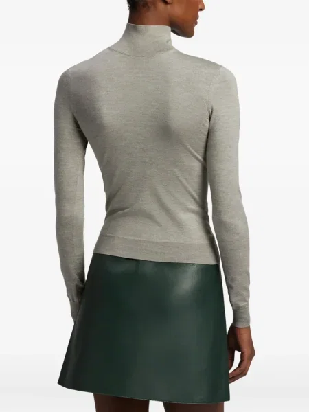 Top Ralph Lauren Collection de mătase lung gri