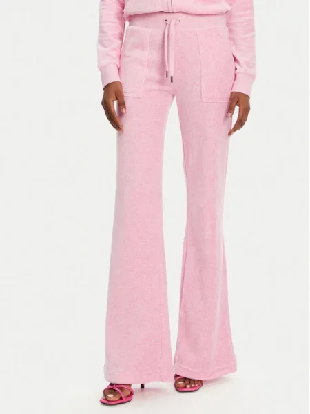 Juicy Couture Sportinės kelnės Layla Flared Leg rožinė