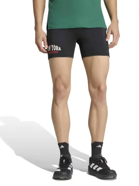 ADIDAS PERFORMANCE Športové nohavice ADIZERO tmavočervená / čierna biela