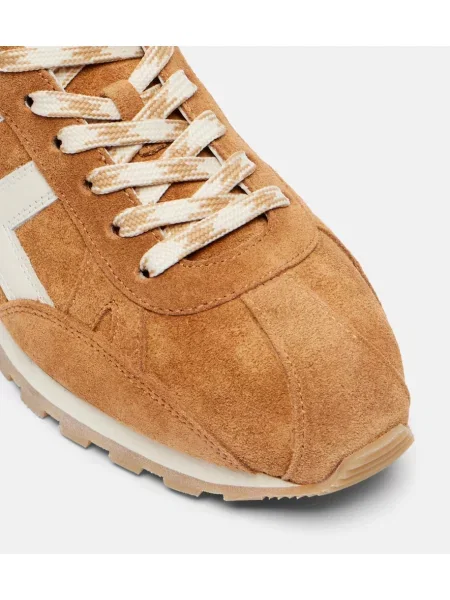 Sneakerși Hogan din piele de căprioară maro