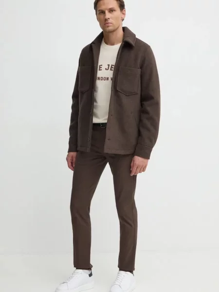 Футболка Pepe Jeans ALDRIDGE з принтом бежевий