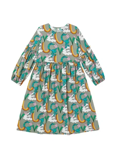 Sukienka dziecięca Stella Mccartney zielona