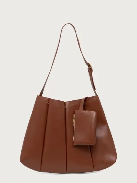 Themoire kabelka typu shopper dámska CALIPSO hnedá