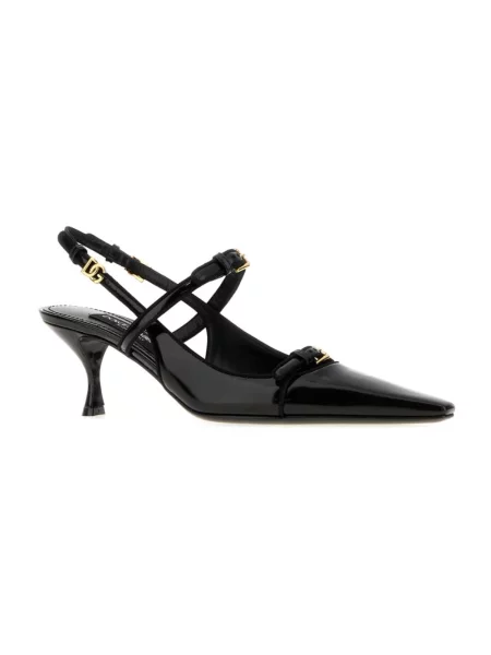Czółenka Dolce And Gabbana skórzana czarna
