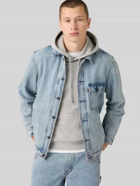 Kurtka jeansowa o kroju relaxed fit z czystej bawełny Levi's niebieska