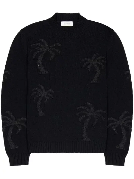 Pulover Laneus din jacard negru