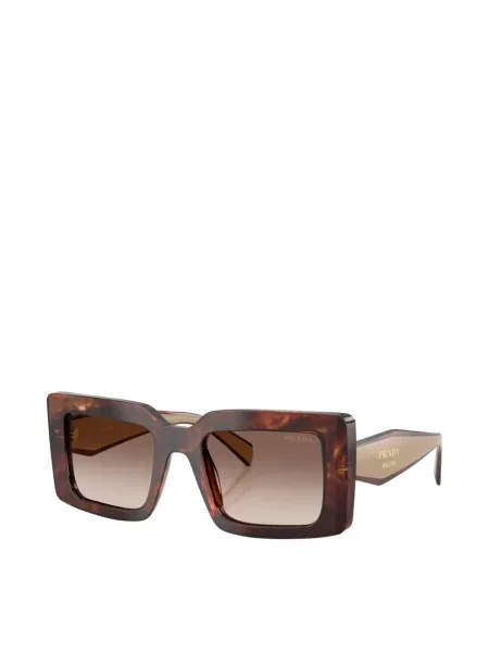 Kvadratiniai akiniai nuo saulės Prada Eyewear ruda