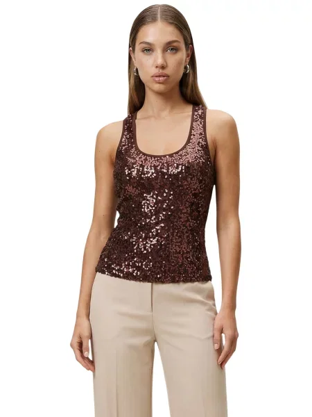 Top Artigli cu bretele maro