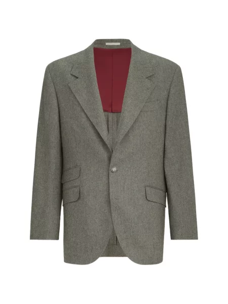 Sacou Brunello Cucinelli de lână gri