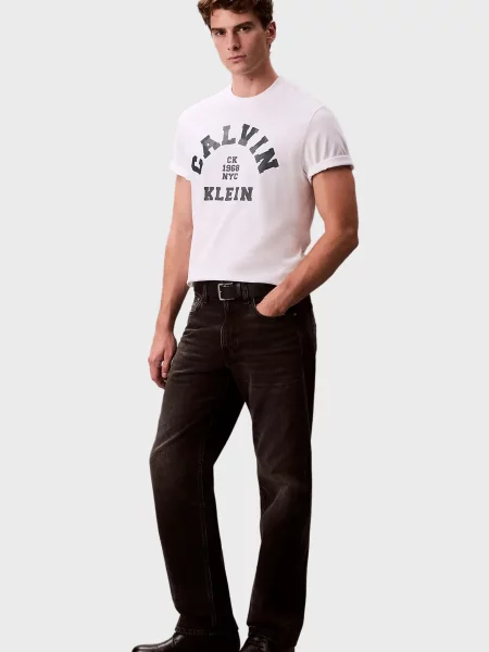 Графічний футболка Calvin Klein Jeans біла
