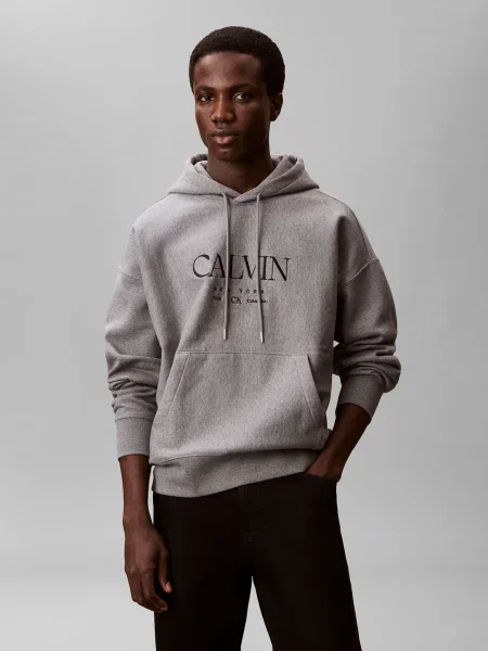 Calvin Klein Mikina / čierna sivá