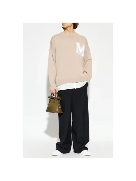 Sweter Mm6 Maison Margiela beżowy