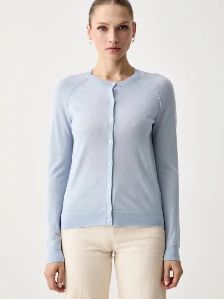 BOSS cardigan pentru femei din lână Fonami albastru