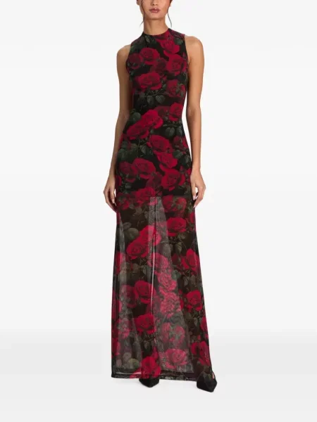 Rochie maxi Alice + Olivia cu model floral cu imagine negru