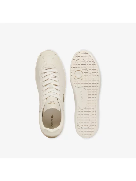 Lacoste Skórzane Sneakersy Baseshot beżowy