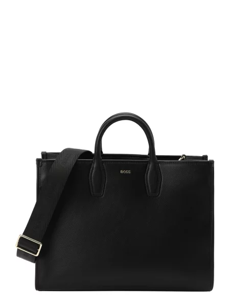 BOSS BLACK Geantă shopper Sandy MED negru