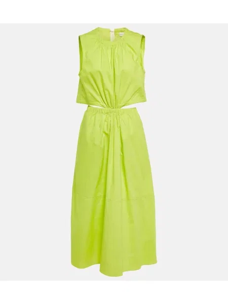 Rochie midi Proenza Schouler până la genunchi de costum verde