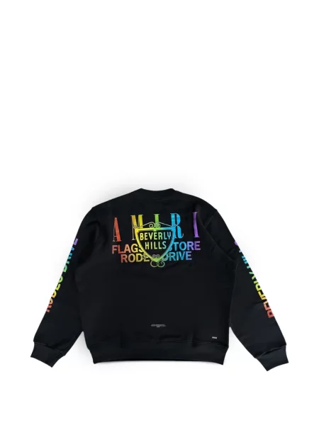 Pulover Amiri cu imagine negru