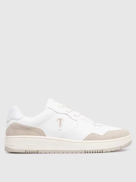 Шкіряні кросівки Greyhound Trussardi білі