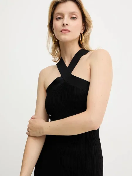 Платье мини Armani Exchange черное