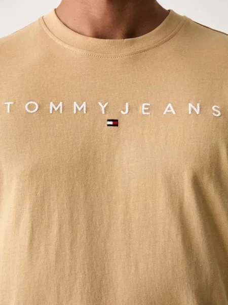 Tommy Jeans тениска мъжка от бежово