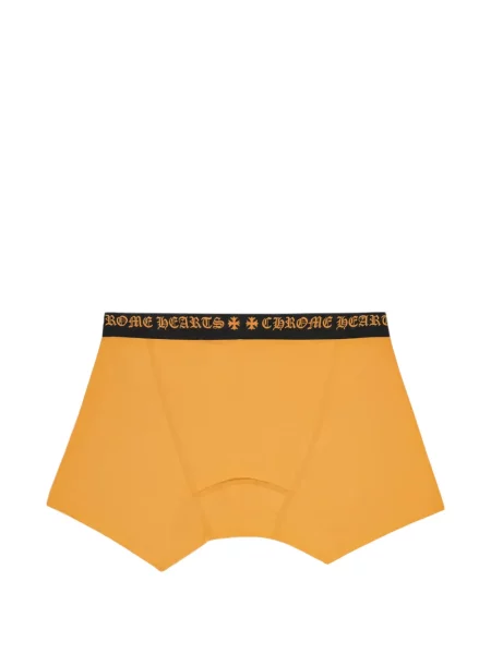 Bokserice Chrome Hearts s uzorkom srca s autogramom žuta
