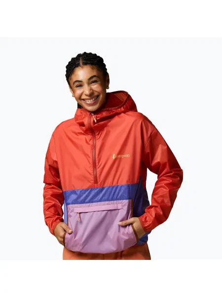 Geacă rezistentă la vânt pentru femei Cotopaxi Teca Half-Zip Windbreaker smell the begonias