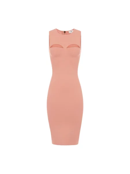 Sukienka midi Elisabetta Franchi różowa