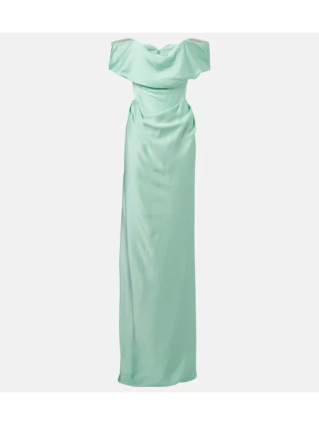Rochie Vivienne Westwood din satin verde
