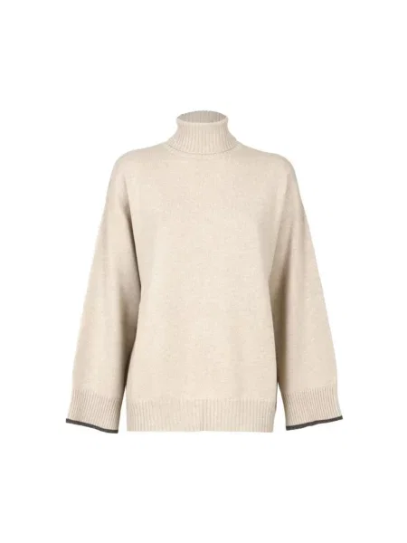 Sweter Brunello Cucinelli beżowy