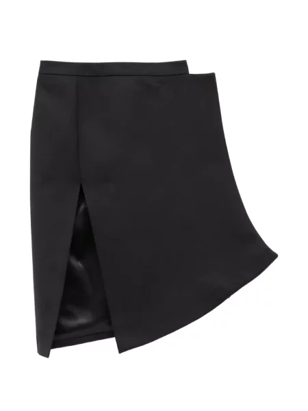 Fustă midi Julie Kegels asimetrică negru