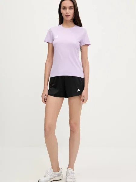 Шорти для тренувань adidas Performance Pacer однотонні висока посадка чорний